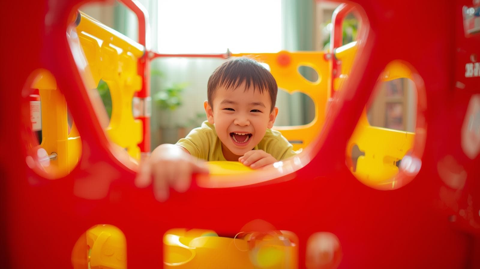 kid playing at indoor playground at home 4 1